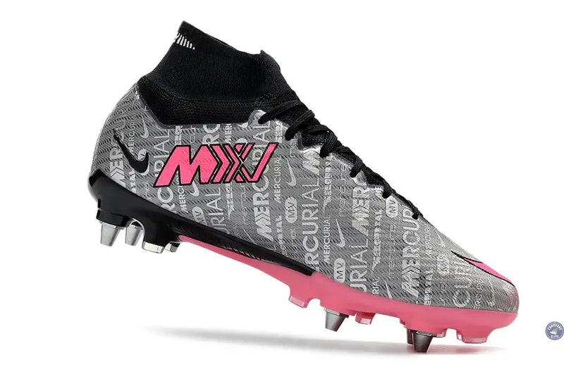 Air Zoom Mercurial Superfly 9 SG 25 - Argenté/Rose/Noir — visuel 3 sur 4