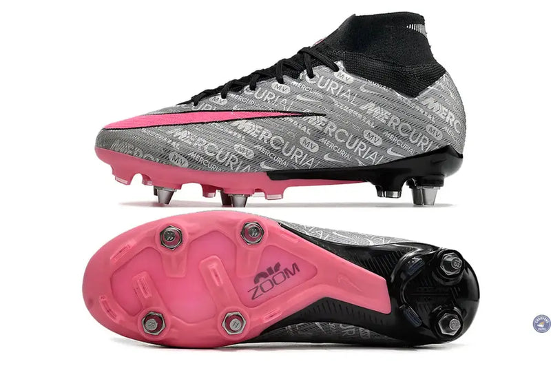 Air Zoom Mercurial Superfly 9 SG 25 - Argenté/Rose/Noir — visuel 1 sur 4