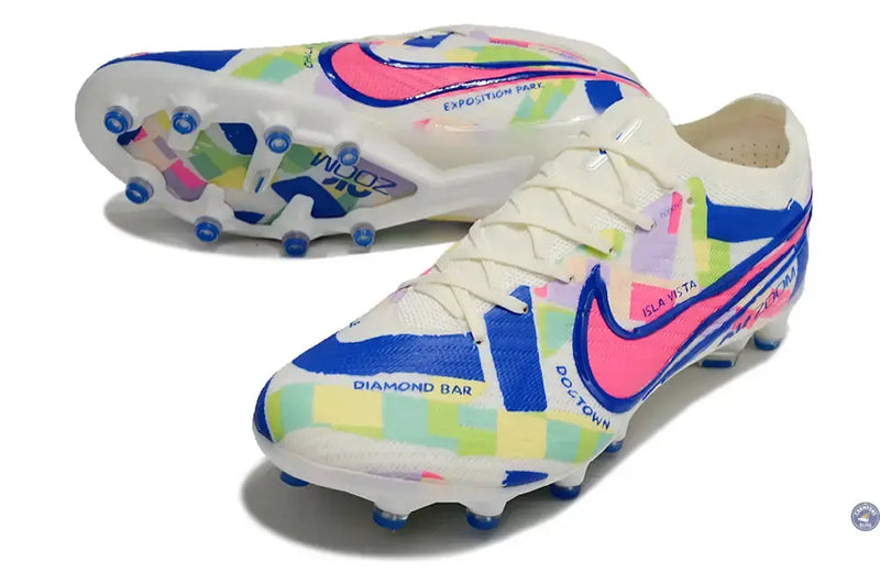 Air Zoom Mercurial Vapor 15 AG - Blanc/Jaune/Bleu/Vert/Rose — visuel 2 sur 4