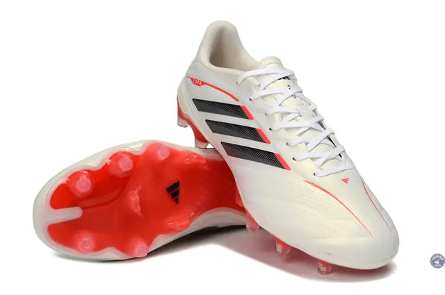 COPA PURE ELITE 4 FG BORN FOR GOALS-BLANC/ARGENTÉ/NOIR/LUCID RED