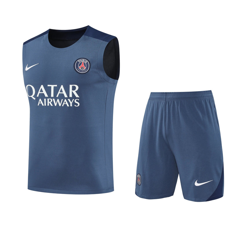 Ensemble Débardeur + Short PSG Gris 2026/2027 — visuel 1 sur 2