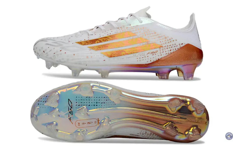 F50 ELITE FG x MOHAMED SALAH AFCON - BLANC/BRONZE ÉDITION LIMITÉE — visuel 3 sur 4