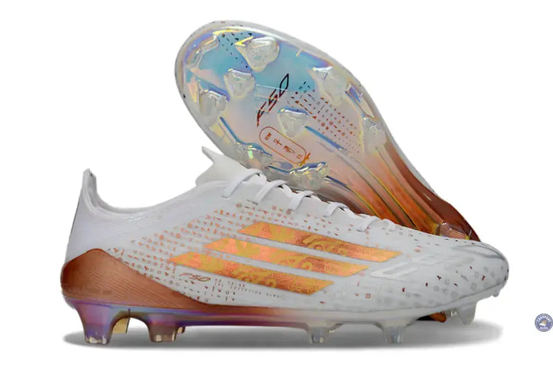 F50 ELITE FG x MOHAMED SALAH AFCON - BLANC/BRONZE ÉDITION LIMITÉE — visuel 2 sur 4