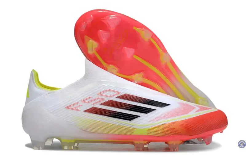 F50 Elite Laceless FG Pure Victory - Blanc/Lucid Red/Jaune — visuel 1 sur 4
