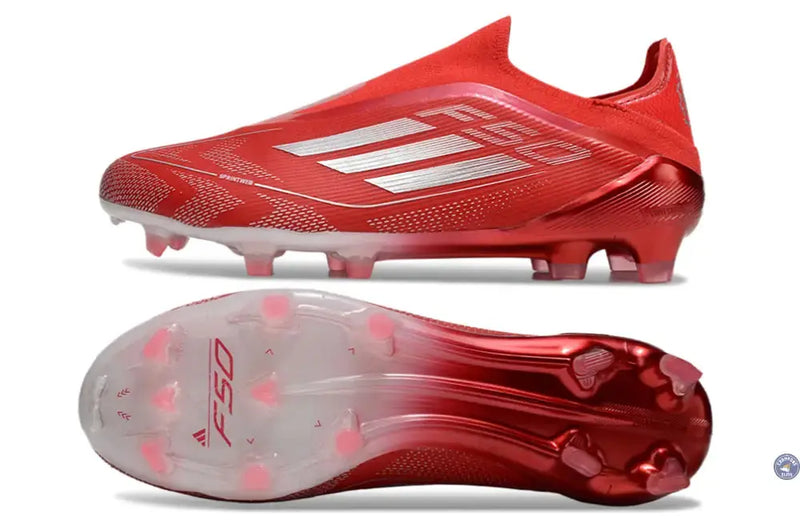 F50 Elite Laceless FG Soccer.com 40th Anniversary Pack Rouge/Argent — visuel 2 sur 4