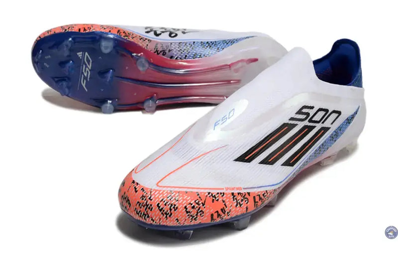 F50 Elite Laceless FG x Heung Min Son - Blanc/Bleu/Rouge — visuel 3 sur 4