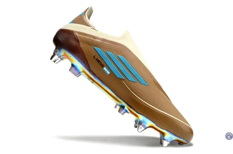 F50 Elite Laceless Messi X Bad Bunny SG - Cardboard/Blanc/Turquoise ÉDITION LIMITÉE — visuel 3 sur 4