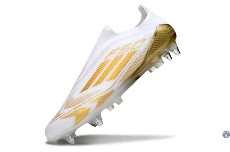 F50 Elite Laceless SG - Blanc/Doré — visuel 4 sur 4