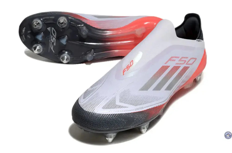 F50 Elite Laceless SG - Blanc/Rouge/Noir — visuel 2 sur 4