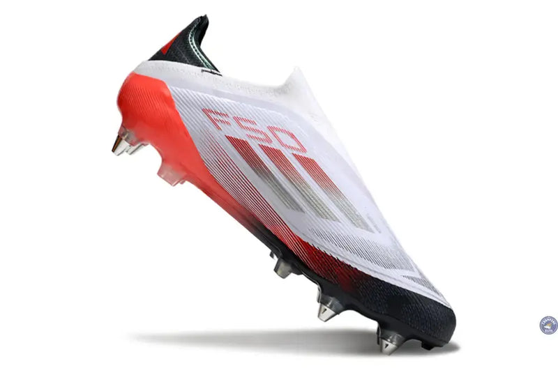 F50 Elite Laceless SG - Blanc/Rouge/Noir — visuel 3 sur 4