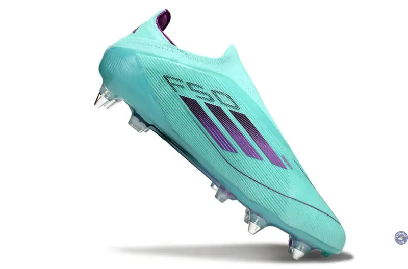 F50 Elite Laceless SG - Bleu Turquoise/Violet — visuel 3 sur 4
