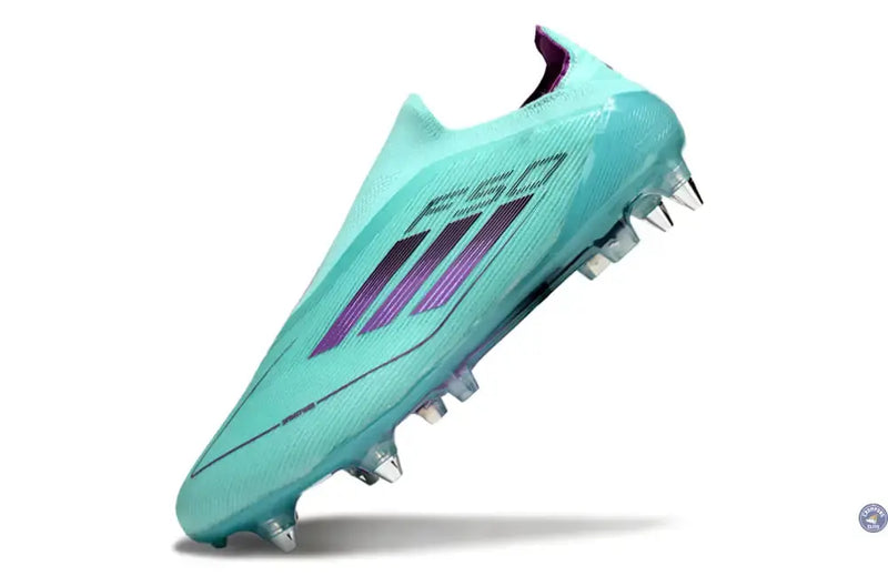 F50 Elite Laceless SG - Bleu Turquoise/Violet — visuel 4 sur 4