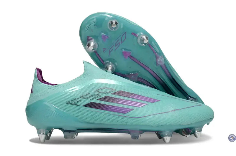F50 Elite Laceless SG - Bleu Turquoise/Violet — visuel 1 sur 4