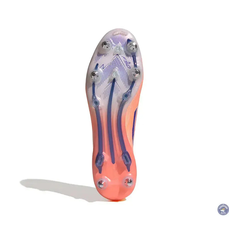 F50 Elite Laceless SG Coral Blaze - Orange/Bleu SG — visuel 3 sur 4