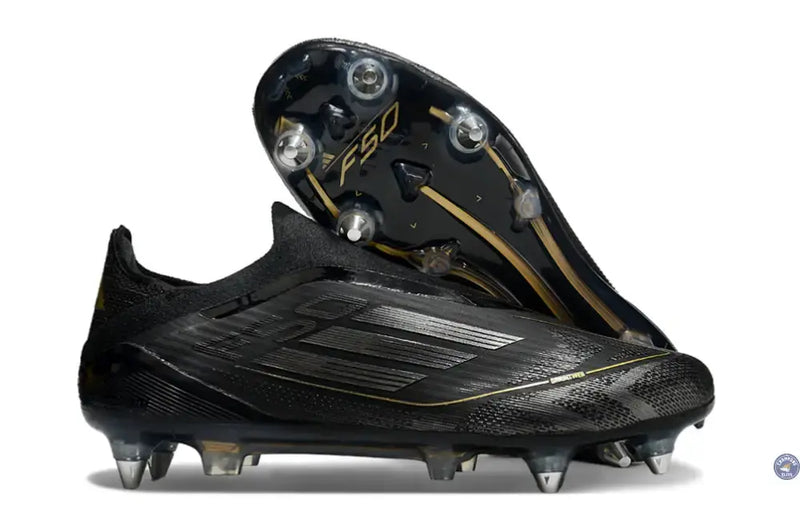 F50 Elite Laceless SG Dark Spark - Noir/Argenté/Doré — visuel 1 sur 4
