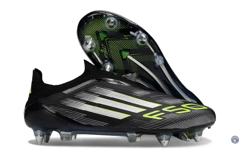 F50 Elite Laceless SG - Electric Stealth - Noir/Argenté/Jaune Fluo — visuel 1 sur 4