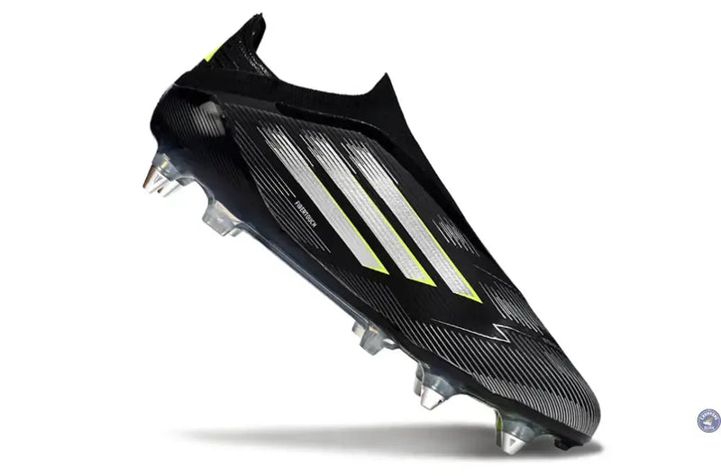 F50 Elite Laceless SG - Electric Stealth - Noir/Argenté/Jaune Fluo — visuel 3 sur 4