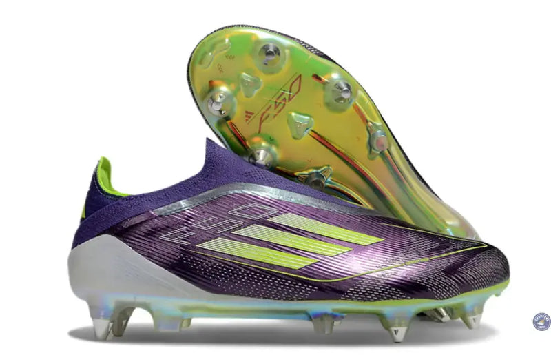 F50 Elite Laceless SG Fast Reborn - Violet/Blanc/Lucid Lemon ÉDITION LIMITÉE — visuel 1 sur 4