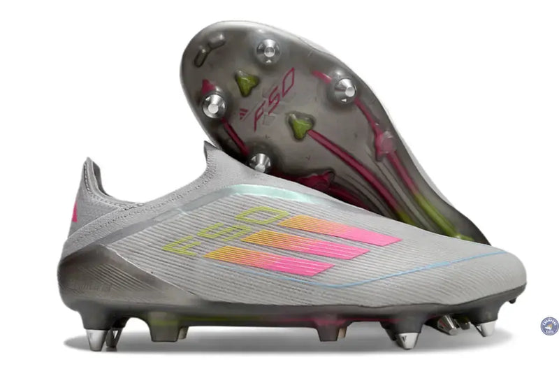 F50 Elite Laceless SG - Gris/Multicolor — visuel 1 sur 4