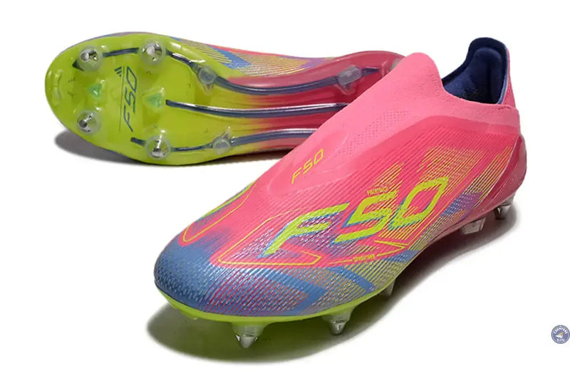 F50 Elite Laceless SG Mystic Victory - Rose/Vert/Blue Fusion — visuel 2 sur 4