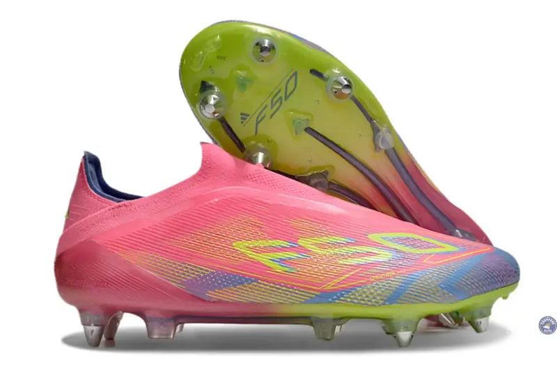 F50 Elite Laceless SG Mystic Victory - Rose/Vert/Blue Fusion — visuel 1 sur 4