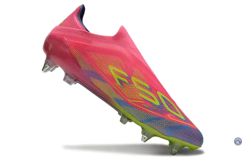 F50 Elite Laceless SG Mystic Victory - Rose/Vert/Blue Fusion — visuel 3 sur 4
