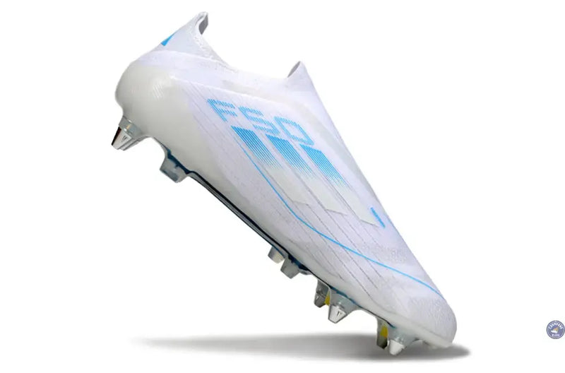F50 Elite Laceless SG Polar Victory - Blanc/Argenté/Bleu — visuel 3 sur 4