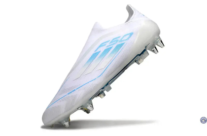F50 Elite Laceless SG Polar Victory - Blanc/Argenté/Bleu — visuel 4 sur 4