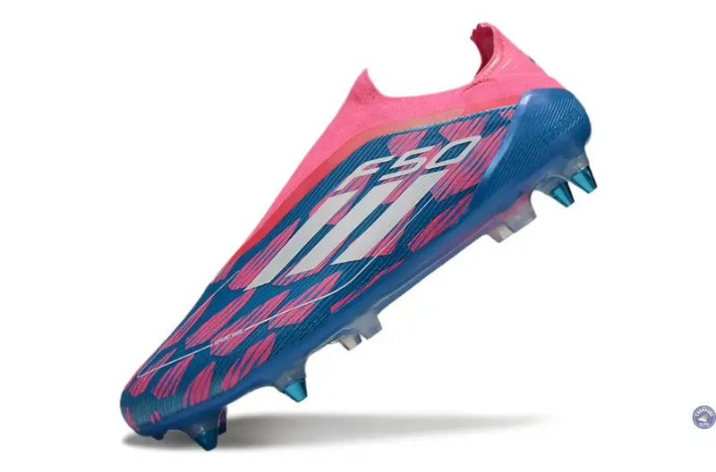 F50 Elite Laceless SG Reemergence - Bleu/Blanc/Rose — visuel 4 sur 4