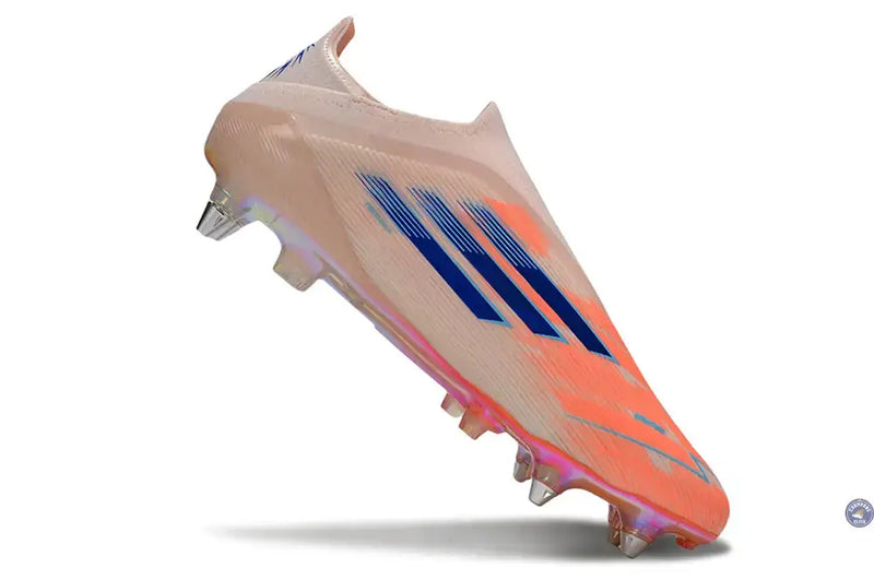 F50 Elite Laceless SG Spark Fusion - Beige/Orange/Bleu — visuel 3 sur 4