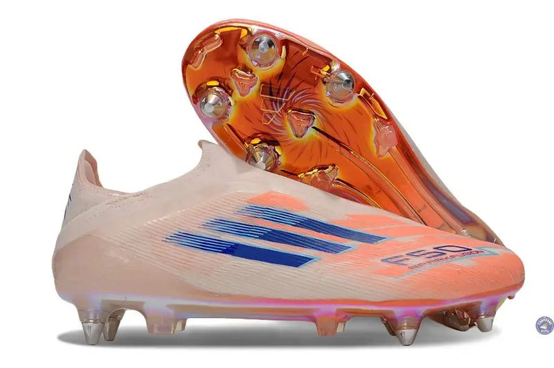 F50 Elite Laceless SG Spark Fusion - Beige/Orange/Bleu — visuel 1 sur 4