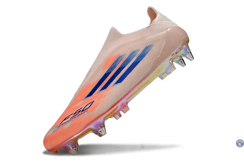 F50 Elite Laceless SG Spark Fusion - Beige/Orange/Bleu — visuel 4 sur 4