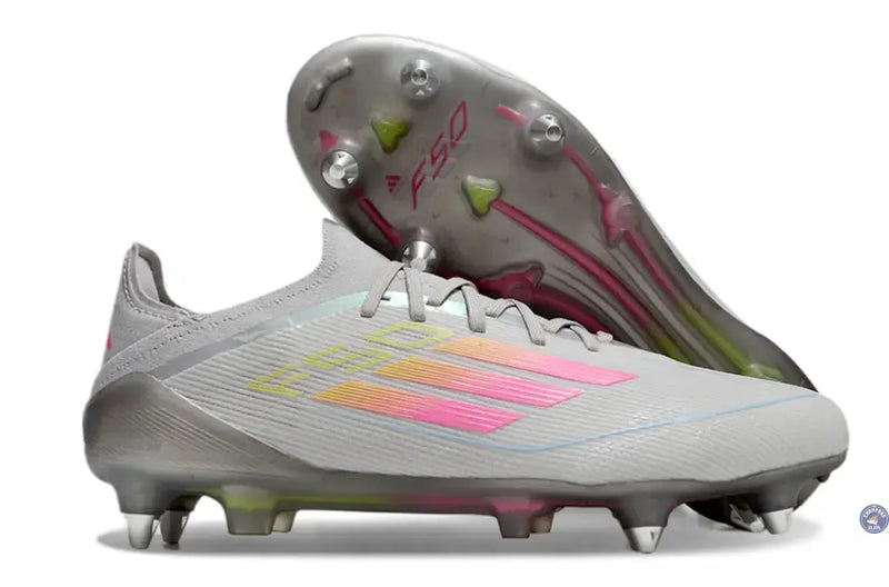 F50 Elite SG - Gris/Vert/Jaune/Rose — visuel 1 sur 4