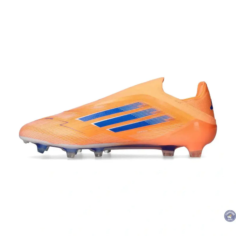 F50 Laceless Elite FG Coral Blaze - Orange/Bleu — visuel 3 sur 4