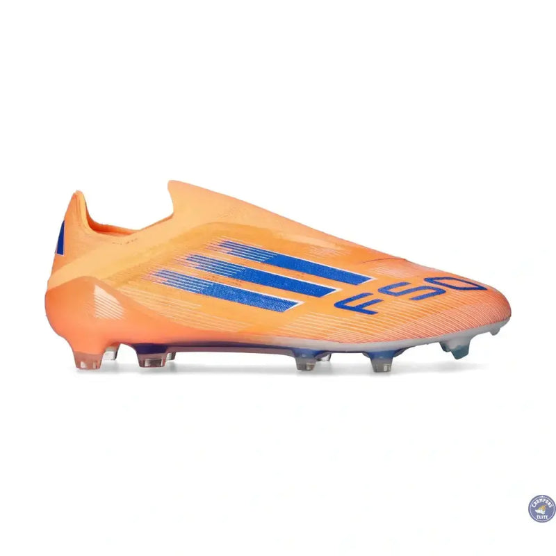 F50 Laceless Elite FG Coral Blaze - Orange/Bleu — visuel 2 sur 4