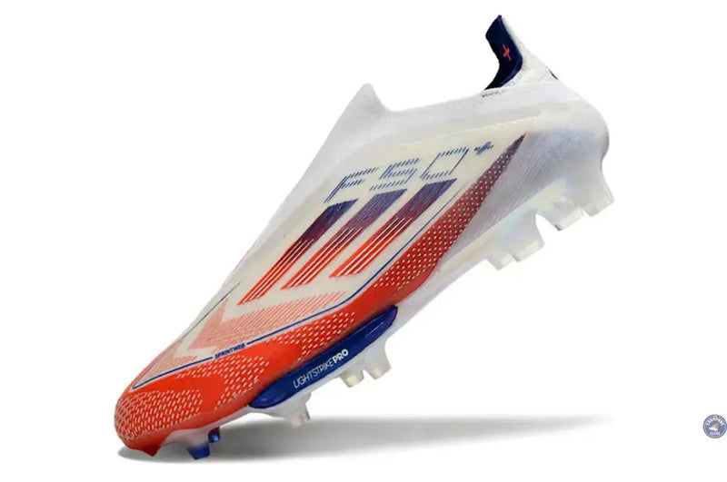 F50 + Laceless FG Advancement - Blanc/Rouge/Bleu — visuel 3 sur 4