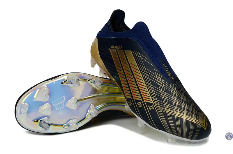 F50 Laceless FG Édition spéciale OUSMANE DEMBÉLÉ BALLON D’OR - BLEU FONCÉ/OR — visuel 1 sur 4