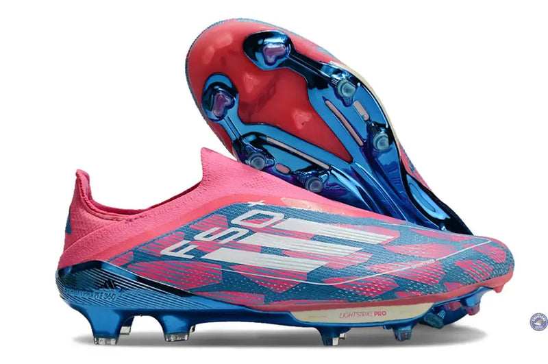 F50 + Laceless FG Reemergence - Bleu/Blanc/Rose — visuel 1 sur 4