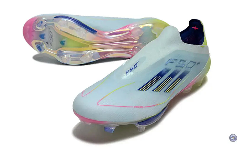 F50 + Laceless FG Stellar Icon - Almost Blue/Bleu/Jaune — visuel 3 sur 4