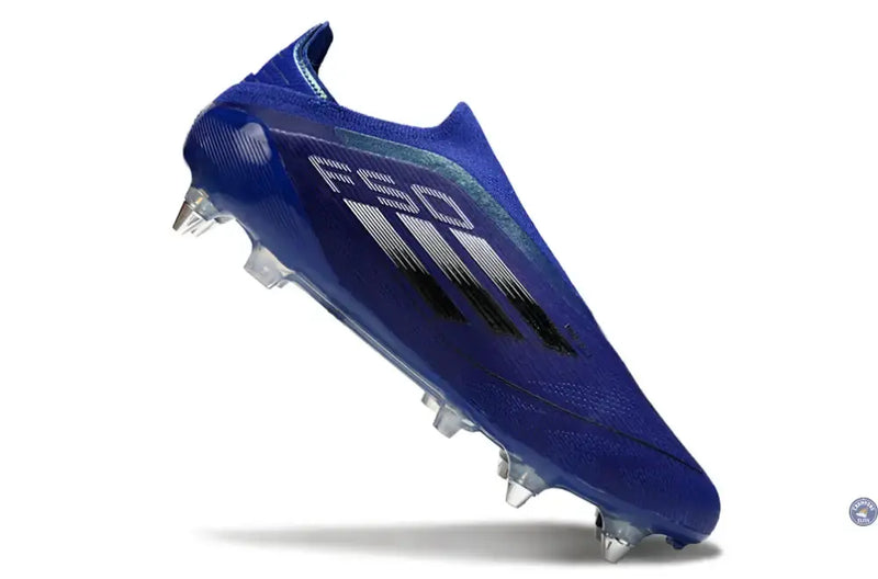 F50 Laceless SG - Bleu/Argenté/Blanc — visuel 3 sur 4