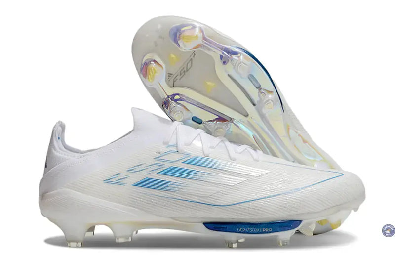 F50+ Lacets FG Polar Victory - Blanc/Argenté/Bleu — visuel 1 sur 4