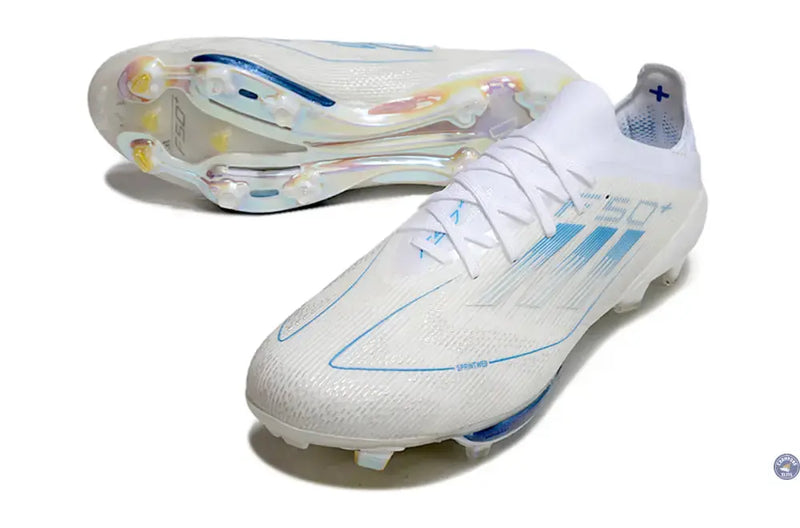 F50+ Lacets FG Polar Victory - Blanc/Argenté/Bleu — visuel 2 sur 4