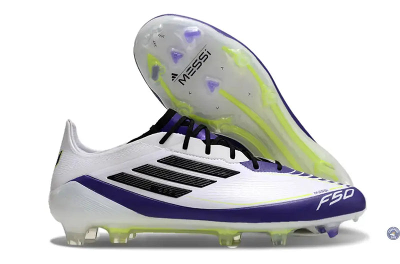 F50 Languette FG Triunfo Estelar - Blanc/Noir/Violet — visuel 1 sur 4