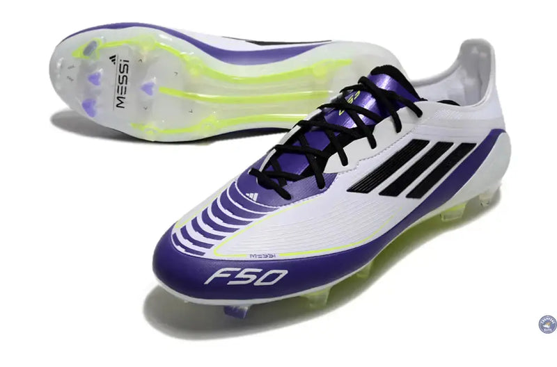 F50 Languette FG Triunfo Estelar - Blanc/Noir/Violet — visuel 2 sur 4