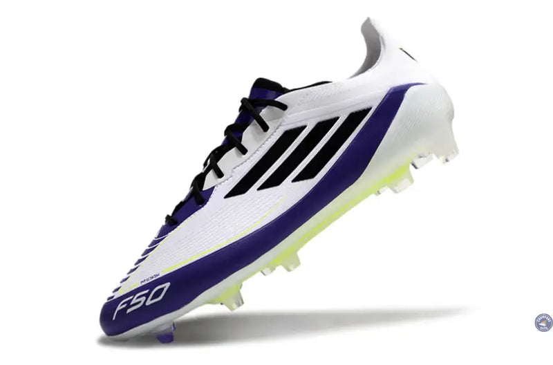 F50 Languette FG Triunfo Estelar - Blanc/Noir/Violet — visuel 4 sur 4