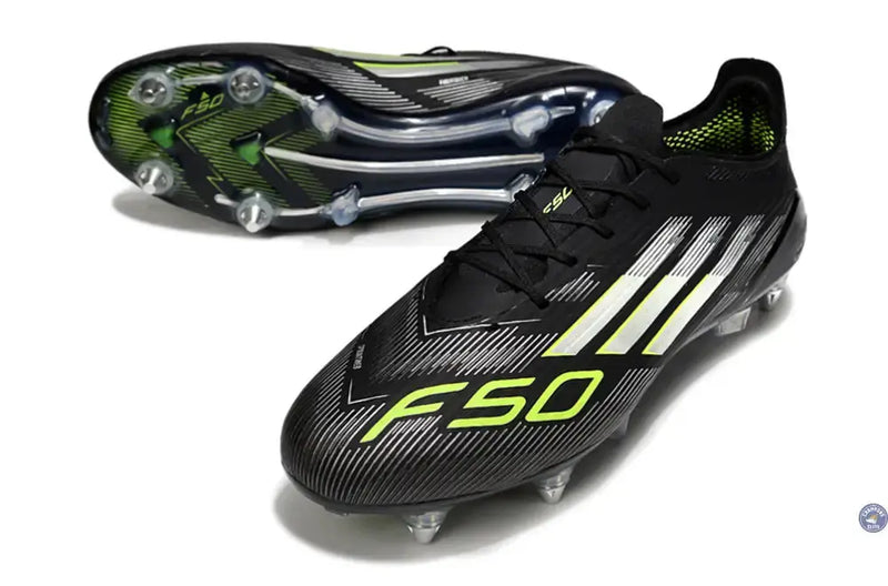 F50 Languette SG - - Electric Stealth - Noir/Jaune Fluo/Argenté — visuel 2 sur 4