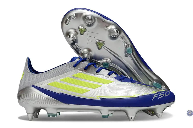 F50 Languette SG Messi Pro La Vida Rapida - Argenté/Jaune/Bleu — visuel 1 sur 4