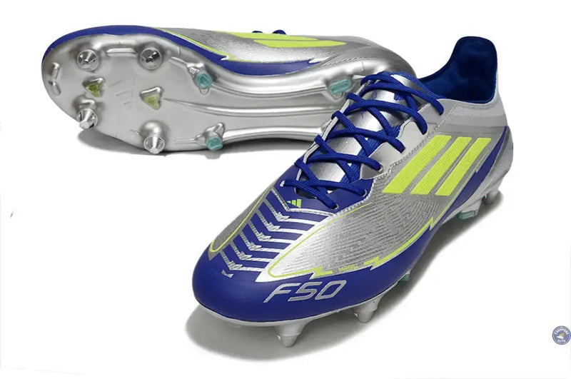 F50 Languette SG Messi Pro La Vida Rapida - Argenté/Jaune/Bleu — visuel 2 sur 4