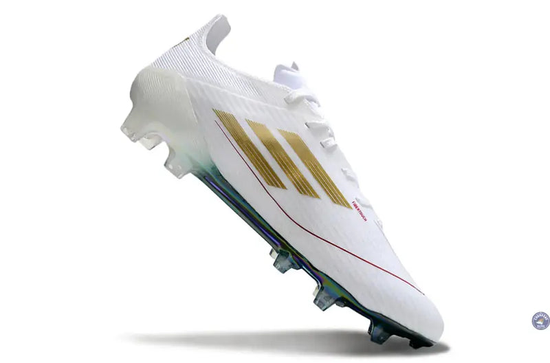 F50 Languette Spécial Mohamed Salah FG - Blanc/Vert/Doré — visuel 3 sur 4