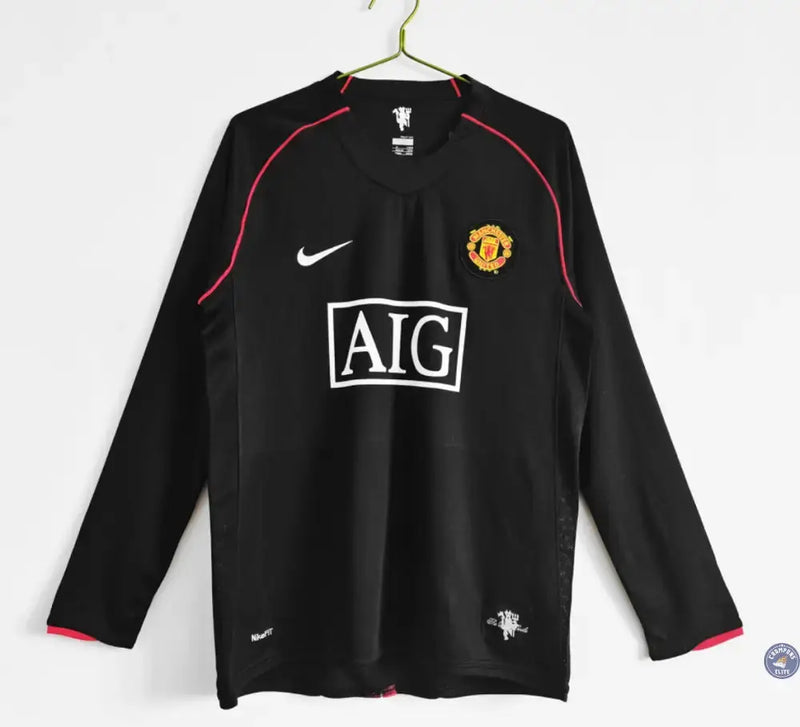 Maillot Manchester United 2007/08 Extérieur à manches longues — visuel 1 sur 4